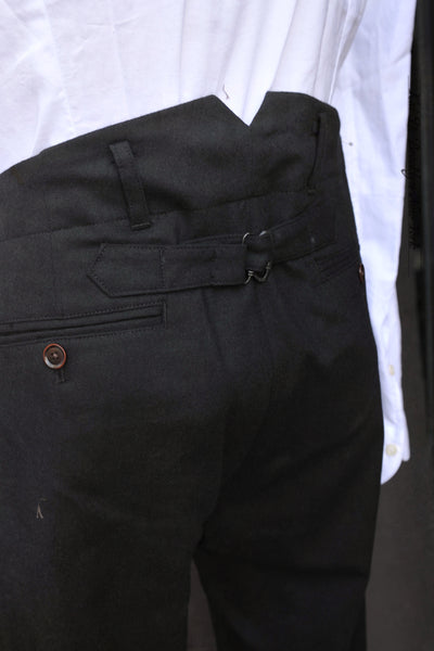 Borough Pants - English Wool Flannel - Black - 30, 32, 34, 36