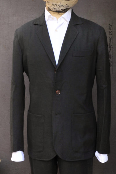 Shoemaker's Jacket - English Wool Flannel - Black - M, L