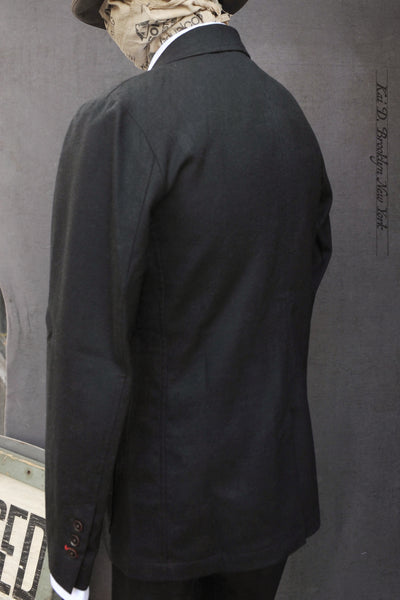 Shoemaker's Jacket - English Wool Flannel - Black - M, L