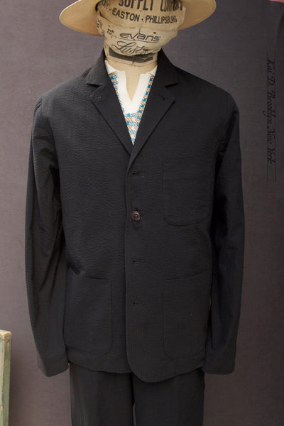 Ginsberg Jacket (Relaxed Fit) - Japanese Seersucker - S, M, L, XL