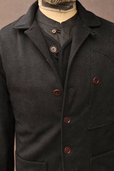 Hardy Chore Jacket - Black Wool Cashmere - S, M, L, XL (NO RETURN)