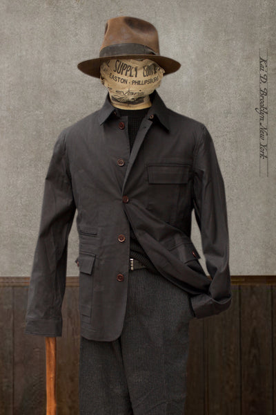 Journeyman Field Jacket - Coated Stretch Cotton - M, L