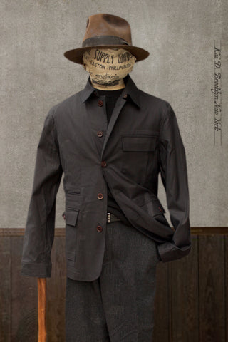 Journeyman Field Jacket - Coated Stretch Cotton - M, L