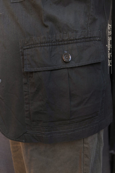 Journeyman Field Jacket - Black Dry Waxed Cotton - S, M (NO RETURN)