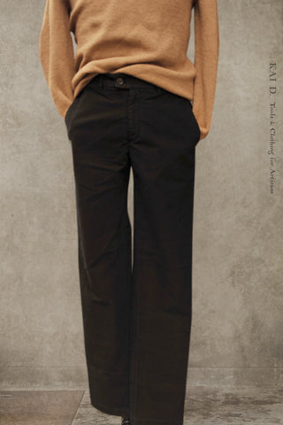 Kerouac Slim Pants - Black Baby Moleskin - 30, 32, 34, 36, 38