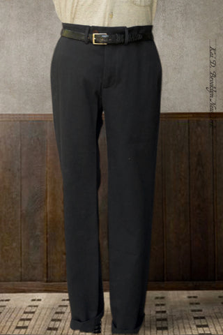 Kerouac Slim Pants - Light Cotton Linen - 30, 32 (black)