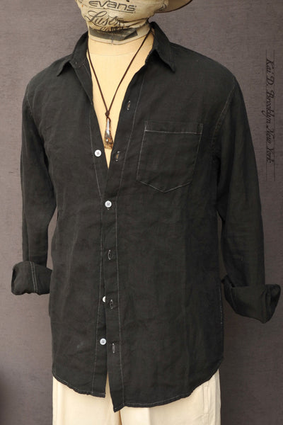 Builder Over Shirt - Overdyed Black - M, L (NO RETURN)