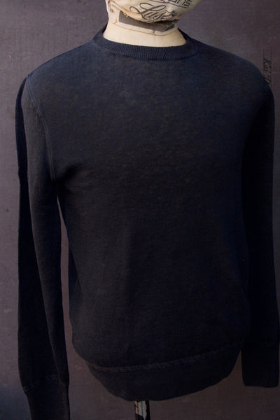 Fine Gauge Linen LS Tee - Black - S, L, XL (NO RETURN)
