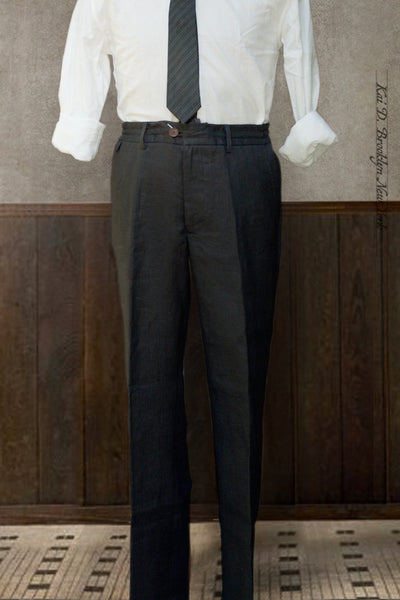 Lukas Pants - Japanese Black Linen - 32, 34, 36, 38