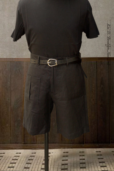 Martin Shorts - Japanese Black Linen - 34