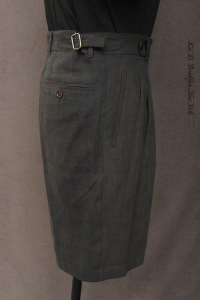 1940s Bermuda Shorts - Brushed Belgian Linen - 30, 32, 34, 36