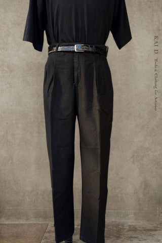 Wide Leg Matisse Pants - Black Baby Moleskin - 32