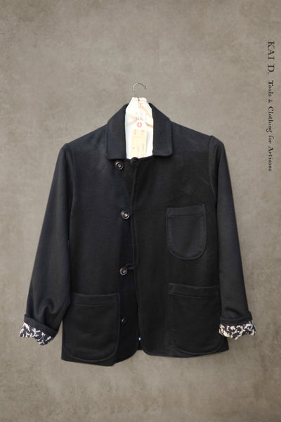 Mead Jacket - Wool/ Cashmere Black -  M