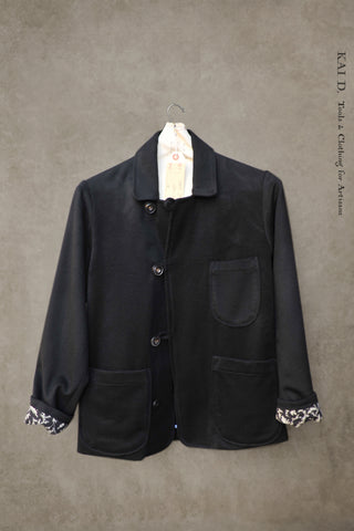 Mead Jacket - Wool/ Cashmere Black -  M