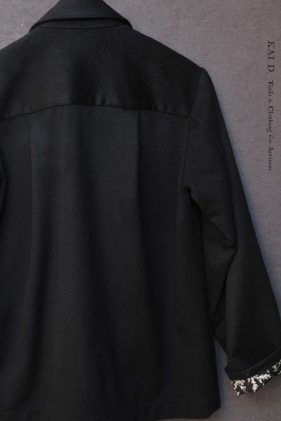 Mead Jacket - Wool/ Cashmere Black -  M