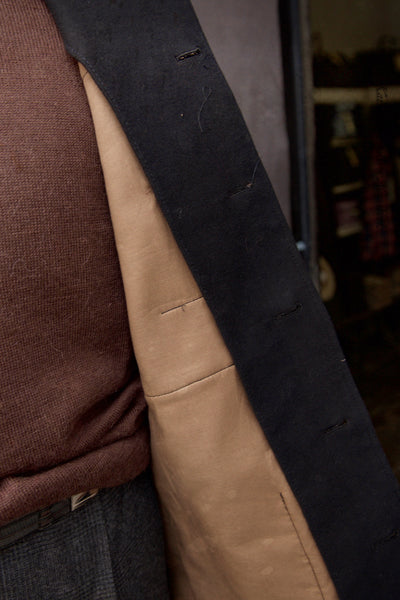 Hardy Chore Jacket -English Moleskin - Black - M, L, XL