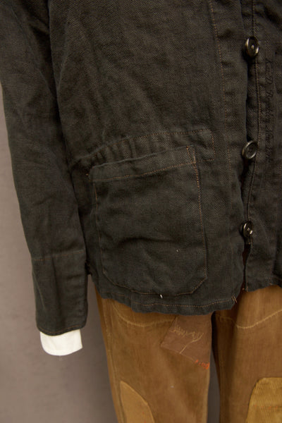 O'Hara Shirt - Garment Dyed Heavy Linen - Black - L, XL (NO RETURN)