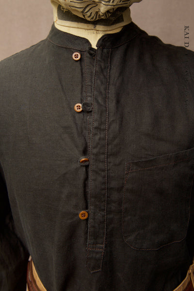 Okada Pop Over Shirt - Black  - M, L