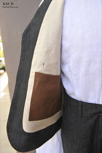 Shoemaker's Vest - Black Pin - M, XL