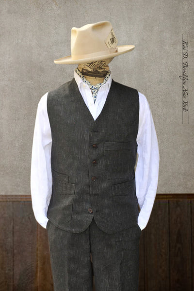 Shoemaker's Vest - Black Pin - S, M, L, XL, XXL