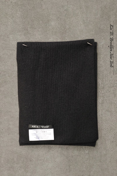 Pure Mongolian Cashmere Wool Scarf - Black