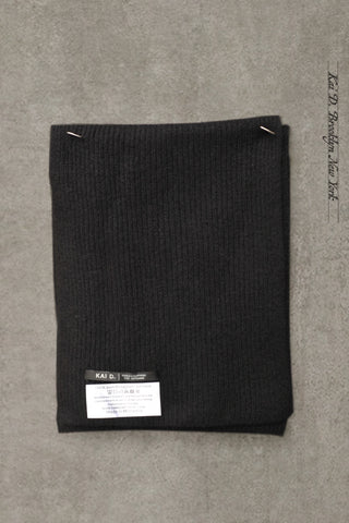 Pure Mongolian Cashmere Wool Scarf - Black