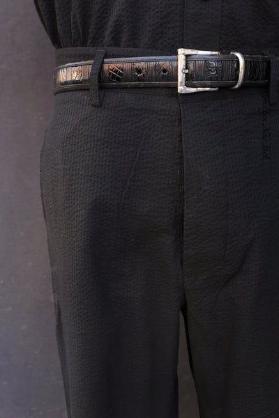 Bosun Pants -Black Seersucker - 30, 32, 34, 36