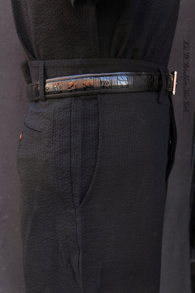 Bosun Pants -Black Seersucker - 30, 32, 34, 36