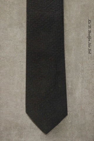 Seersucker Tie - Black