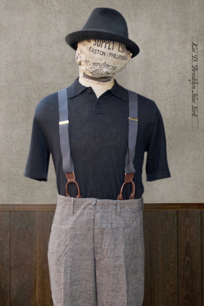 Fine Gauge Linen Polo - Black - XS, M, L (NO RETURN)