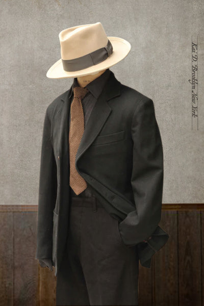 Shoemaker's Jacket - Wool Cashmere herringbone - S, L