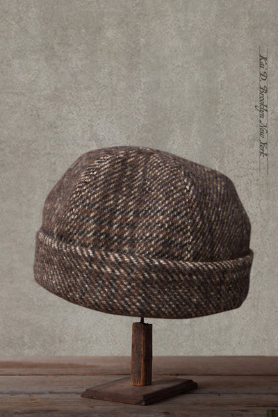 Watch Cap - Brown Blanket Wool - L