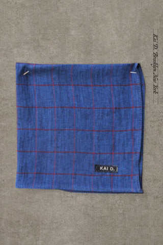 Irish Linen Pocket Square - Windowpane