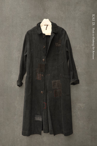 Anthropologist Coat - Boro Black Denim - M