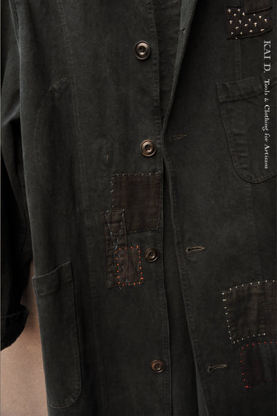 Anthropologist Coat - Boro Black Denim - M