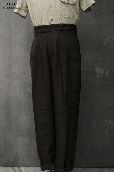 Wide Leg Matisse Pants - Belgian Black - 32, 34, 36