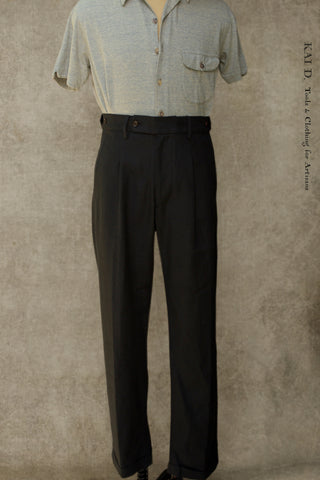 Novelist Trousers - Cotton Linen Herringbone Twill - 32, 38