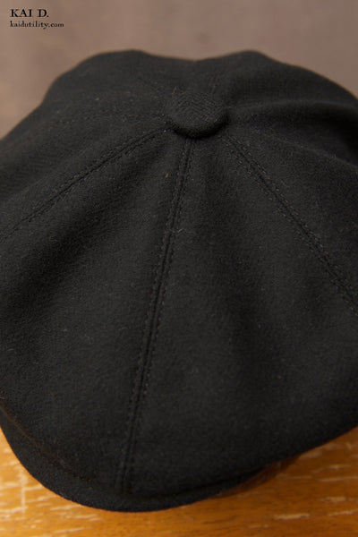 Peaky Hat - Wool Cashmere Herringbone - M, L, XL
