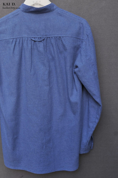 Frankenthaler Shirt - Blue Heather - XS, S, M