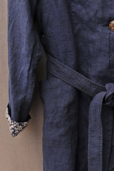 Linen Anthropologist Coat - Indigo Heather- S, M