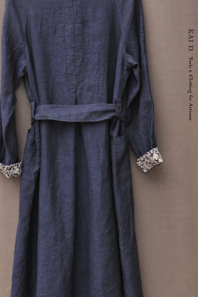 Anthropologist Coat - Indigo Linen  Heather- S, M