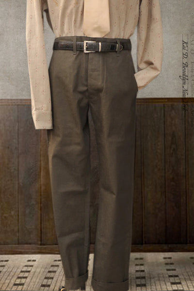 Blue Blanket Military Trousers - Green - 29, 30, 32, 34