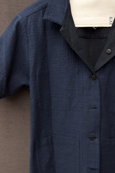 SS Reversible Lake Camp Shirt - Deep Blue - 2(M), 3(L)