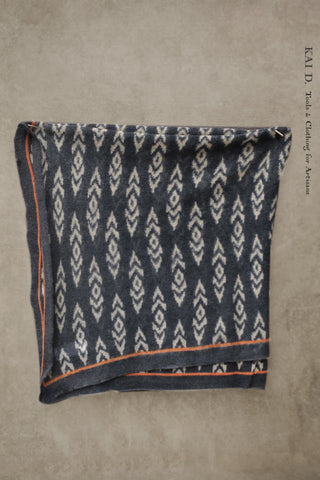 Pure Cashmere Bandana Scarf - Blue