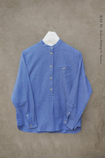 Frankenthaler Shirt - Blue Heather - XS, S, M