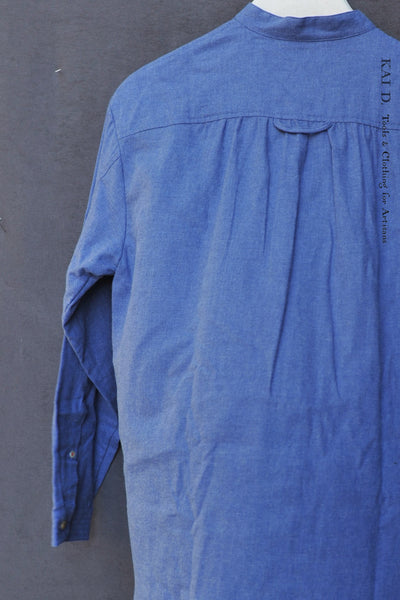 Frankenthaler Shirt - Blue Heather - XS, S, M