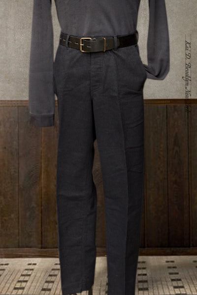 Ken Wide Cut Trousers - Broken Blue - M (Fits like 33)