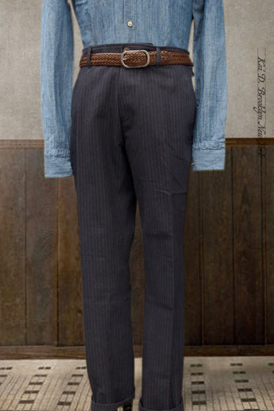 Finn Trousers - Blue Pin - M, L