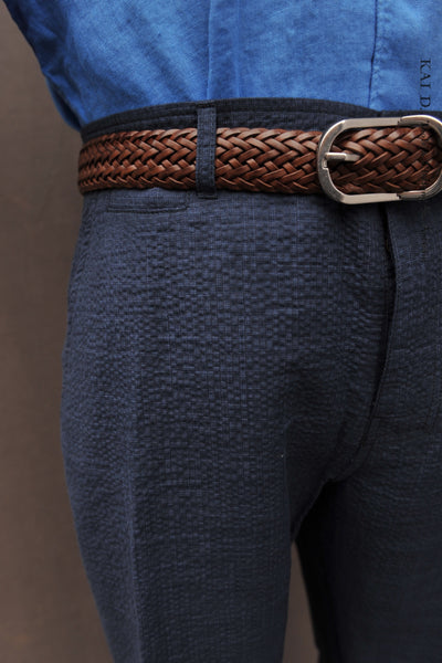Fred Regular Cut Trousers - Dark Blue - M, L, XL