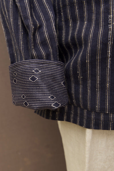 O'Hara Shirt - Indigo Stripe - M